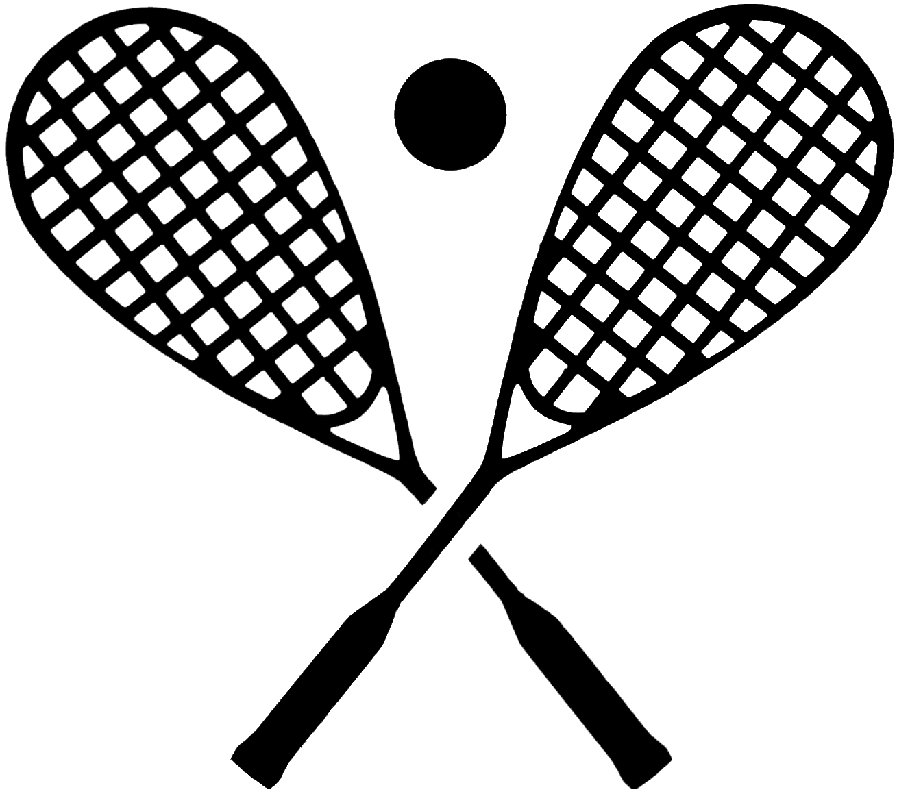 two rackets crossing Squash Logo